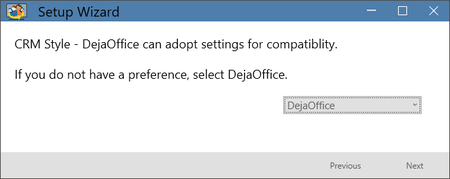 DejaOffice PC CRM CRM Style